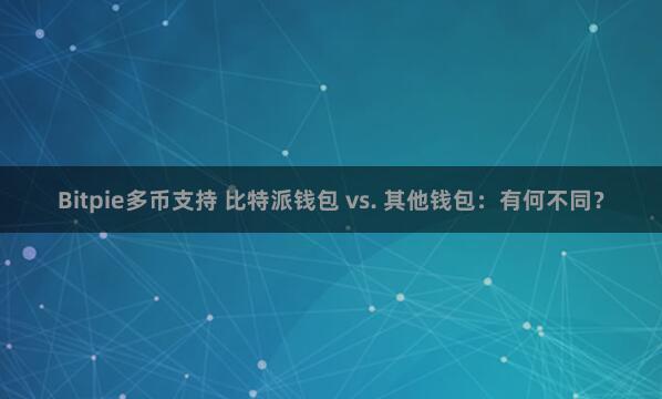 Bitpie多币支持 比特派钱包 vs. 其他钱包：有何不同？