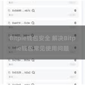 Bitpie钱包安全 解决Bitpie钱包常见使用问题