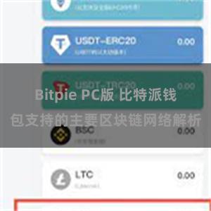 Bitpie PC版 比特派钱包支持的主要区块链网络解析