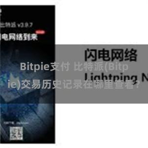 Bitpie支付 比特派(Bitpie)交易历史记录在哪里查看？