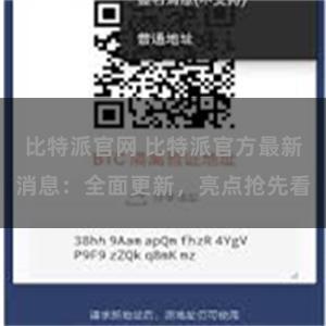 比特派官网 比特派官方最新消息：全面更新，亮点抢先看