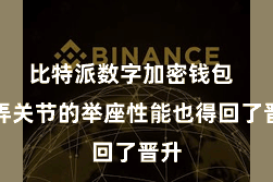 比特派数字加密钱包  愚弄关节的举座性能也得回了晋升